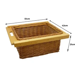 Panier Coulissant en Osier 500 mm