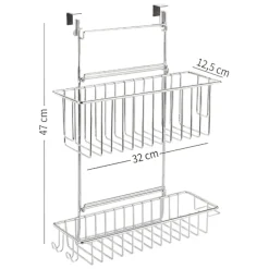 Panier de rangement à suspendre chromé WENKO FLEXI