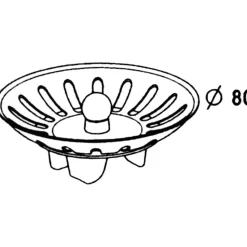 Panier inox - Diamètre 78 mm - Nicoll
