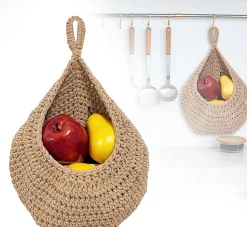 Panier Mural Suspendu en Corde de Coton