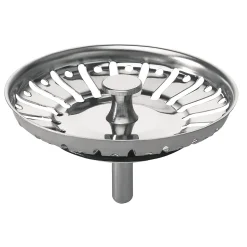 Panier pour bonde d'évier chromé 90mm Wirquin