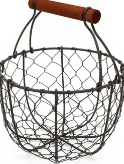 Panier Rustique en Fil de Fer pour Fruits et Rangement