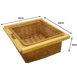 Paniers Coulissants en Osier 600 mm