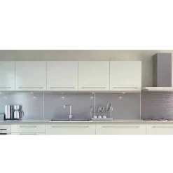 Panneau Crédence Slim Kook en Aluminium Brossé Gris 60x80 cm NORDLINGER PRO