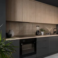 Panneau de cuisine Lacobel Tulup 100x50 cm protection transparente en verre trempé avec fixations