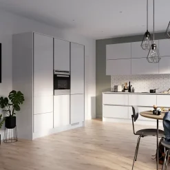 Panneau de finition îlot Goodhome Stevia/Garcinia blanc H. 89 cm x l. 200 cm x Ep. 18 mm