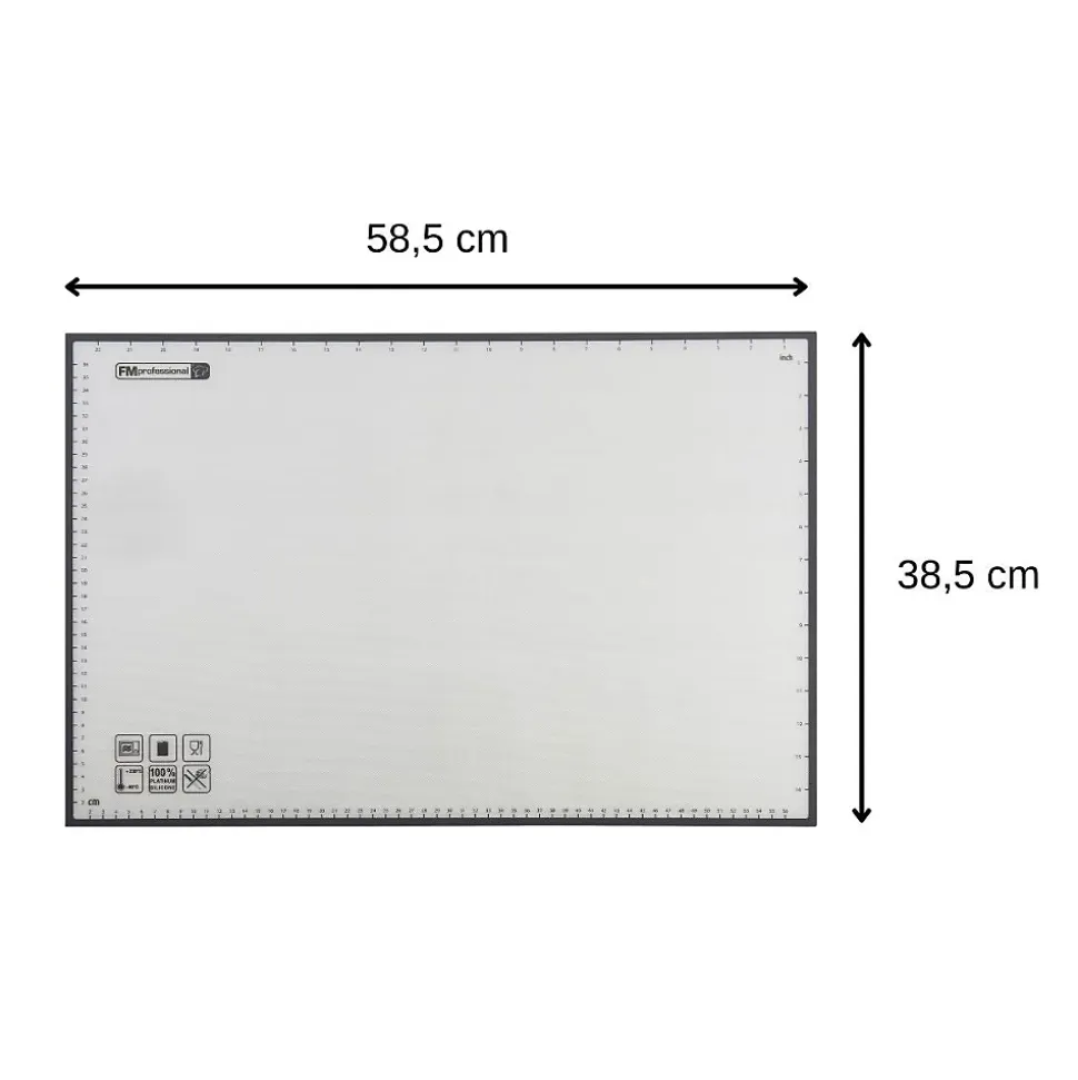 Papier de cuisson en silicone réemployable 39 x 59 cm FM Professional