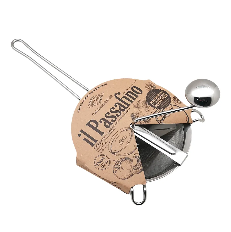 Passoire avec tamis à coulis 20 cm inox