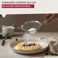 Passoire Chinois 10,5 cm de diamètre en inox Fackelmann