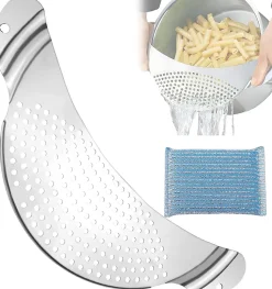 Passoire Cuisine de Demi-Lune 33 x 13,5 Cm