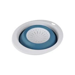 Passoire retractable en plastique 30 x 37 cm bleu paon