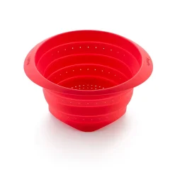 Passoire rétractable 23 cm rouge