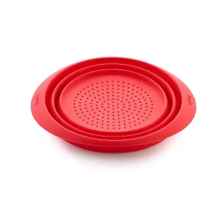 Passoire rétractable 23 cm rouge