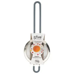 Passoire tamis inox/siliconne 9cm - Gris- 5five