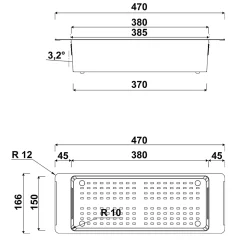 Passoire évier colander Luisina en inox PVD noir