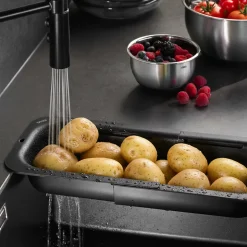 Passoire évier extensible colander Gefu DRENARE noir