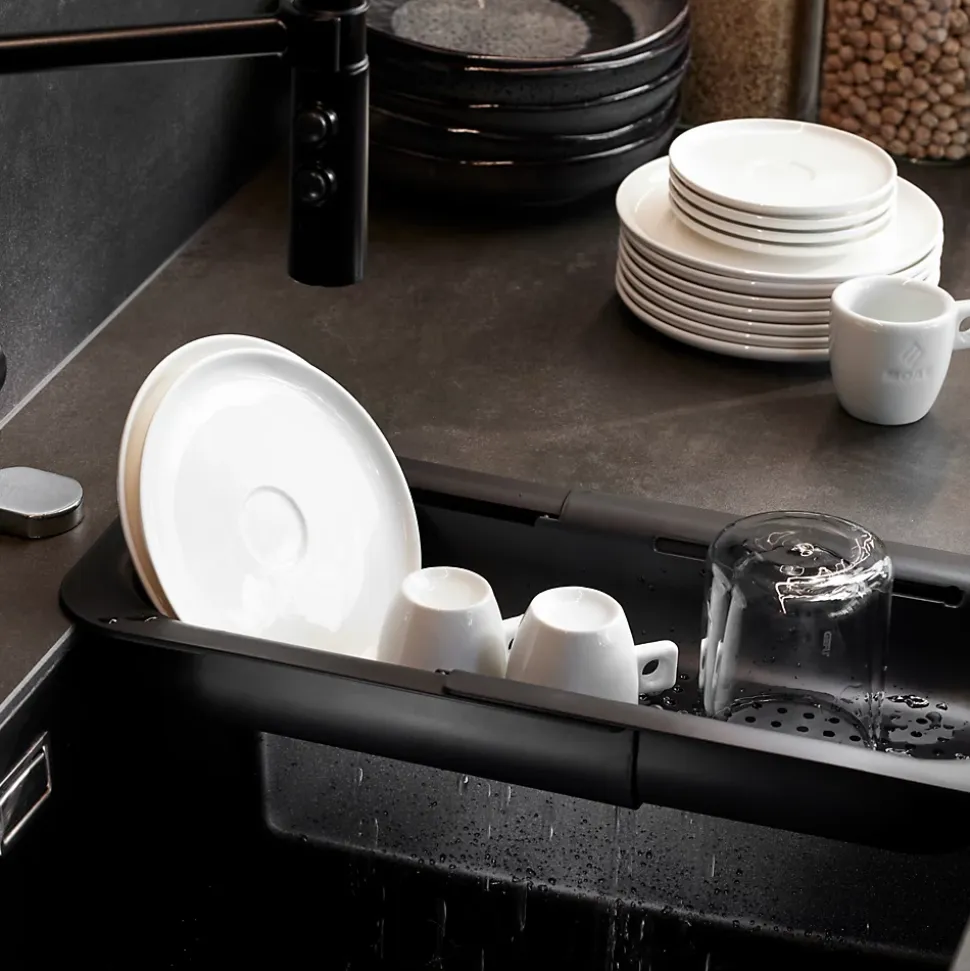 Passoire évier extensible colander Gefu DRENARE noir