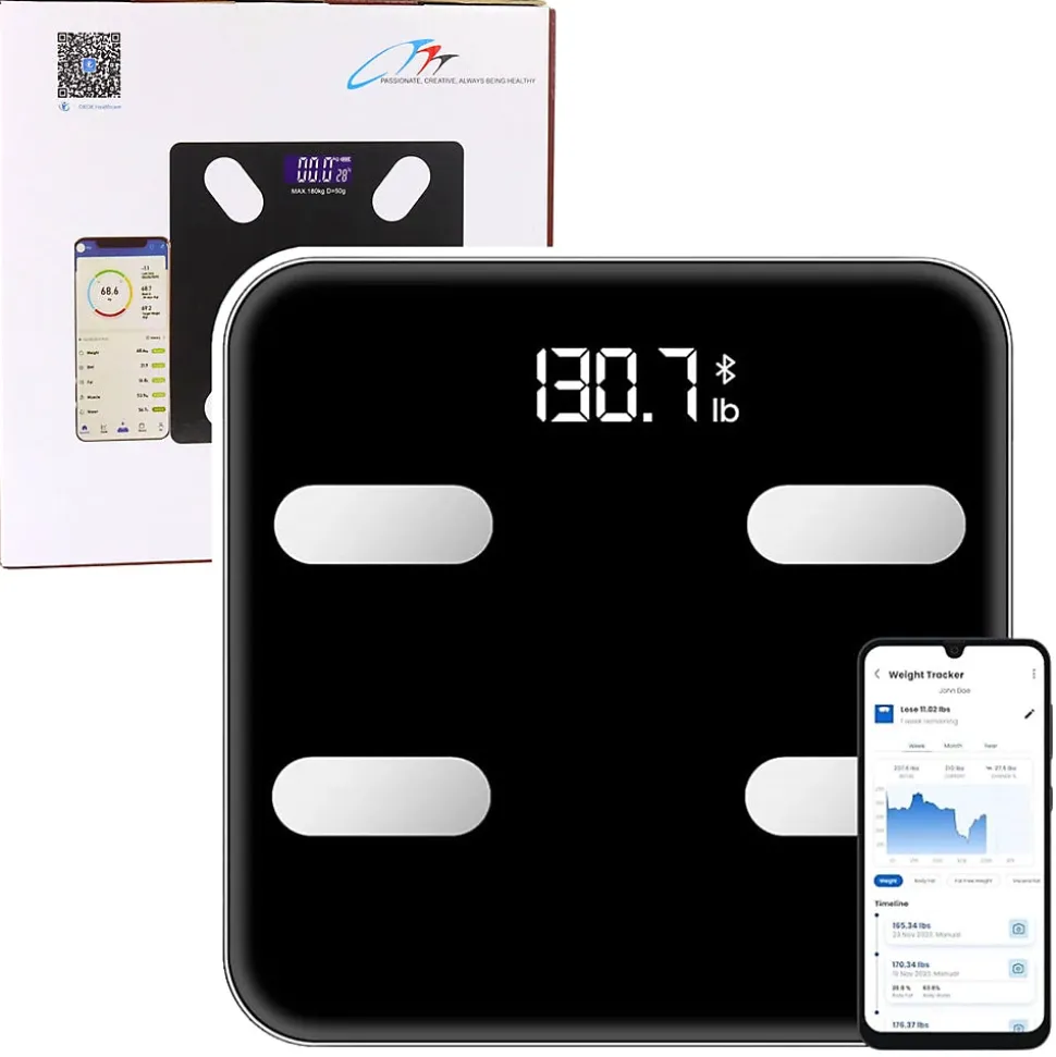 Pese personne Balance électronique intelligente Bluetooth, application IMC/BMR