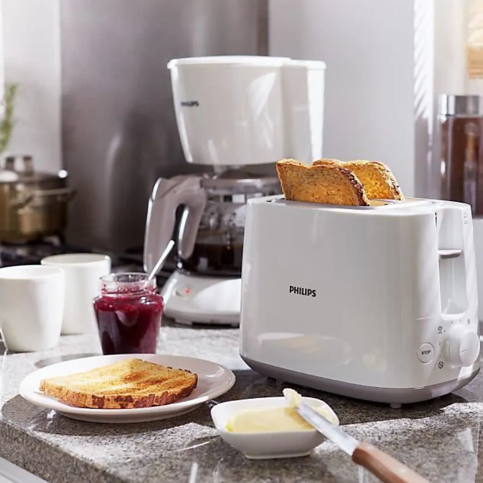 PHILIPS HD2581/00 Grille-pain 2 fentes - 830 w - Blanc
