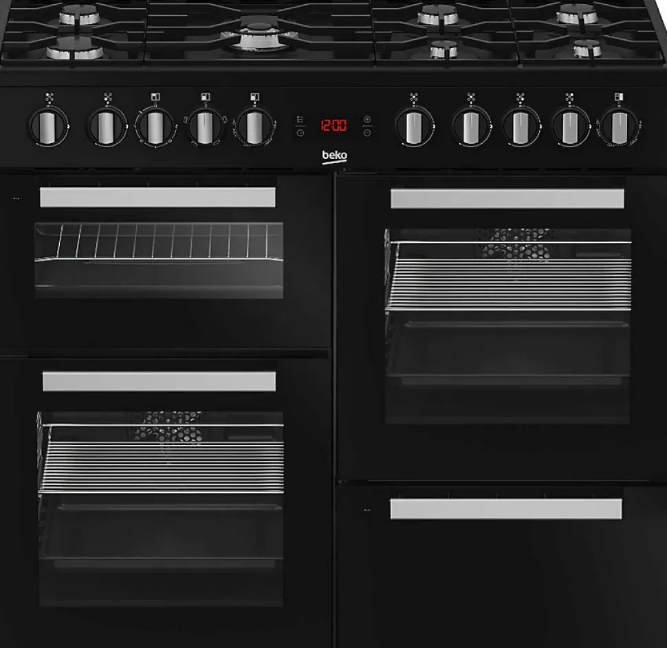 Piano de cuisson gaz 159l 7 feux noir Beko PF335325DB