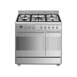 Piano de cuisson gaz 79L Concerto L. 90 x H. 90 cm SCB92MX8 Smeg inox