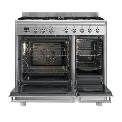 Piano de cuisson gaz 79L Concerto L. 90 x H. 90 cm SCB92MX8 Smeg inox