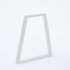 Pied de banc modèle trapèze Mottez H. 40 cm métal blanc