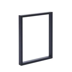 Pied de banc rectangulaire Mottez en acier noir H. 40 cm