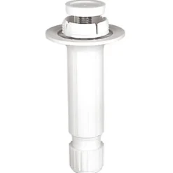 Pied de caisson plastique ø28 x Hauteur 100 blanc à encastrer