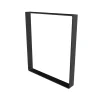 Pied de meuble cadre en acier noir Cime H. 40 cm