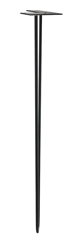 Pied de meuble en triangle en acier noir Cime H. 71 cm