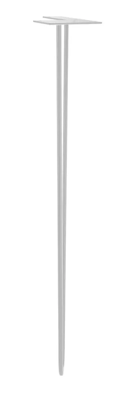Pied de meuble filaire H. 71 cm Cime acier blanc