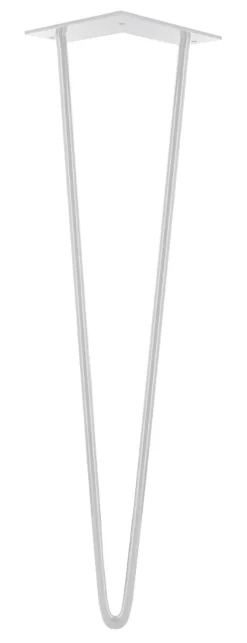 Pied de meuble filaire H. 50 cm Cime acier blanc
