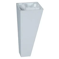 Pied de meuble triangulaire H. 100 mm x 45 mm x 45 mm blanc