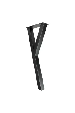 Pied de meuble Yes H. 87 cm Cime acier noir