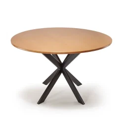 Pied de table central Mottez en acier noir H. 71 x P. 78 cm