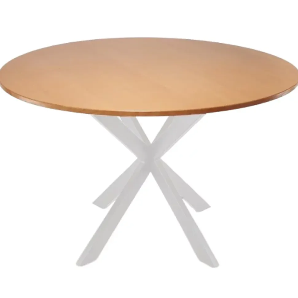 Pied de table central Mottez en acier blanc H. 71 cm