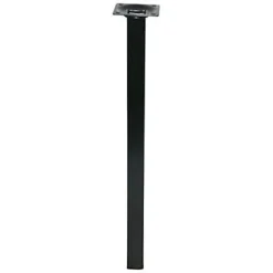Pied de table Diall 25 x 25 x H. 800 mm noir