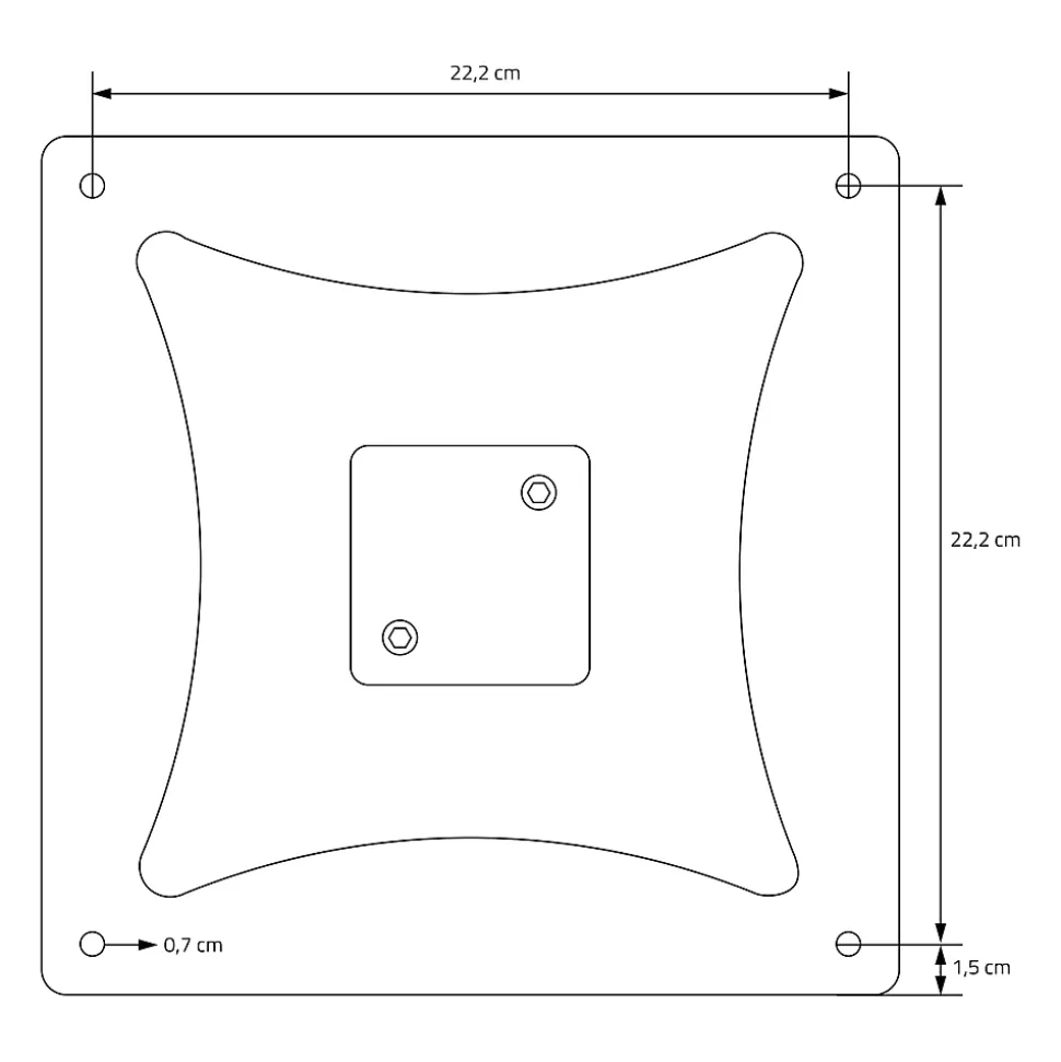 Pied de table double ML-Design hauteur 72 cm noir mat métal acier thermolaqué design industriel