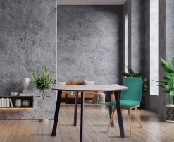 Pied de table incliné H.75 cm en métal noir mat Mottez