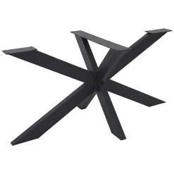 Pied de table ML-Design forme spider 78x71x120 cm noir acier revêtu par poudre design industriel