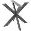Pied de table ML-Design forme spider 85x71x85cm anthracite acier revêtu par poudre design industriel