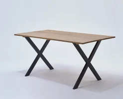 Pied de table modèle X Mottez H. 71 cm métal noir