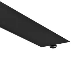 Pied de Table Oberau DIY avec Embouts de Protection 150 x 78 x 71 cm Noir Mat en.casa