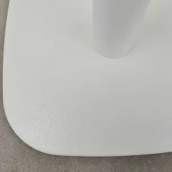 Pied de table pour table rectangulaire, modèle Round blanc - Restootab