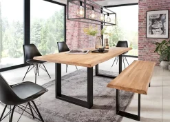 Pied de table rectangle Mottez H. 71 x l. 59 cm métal noir