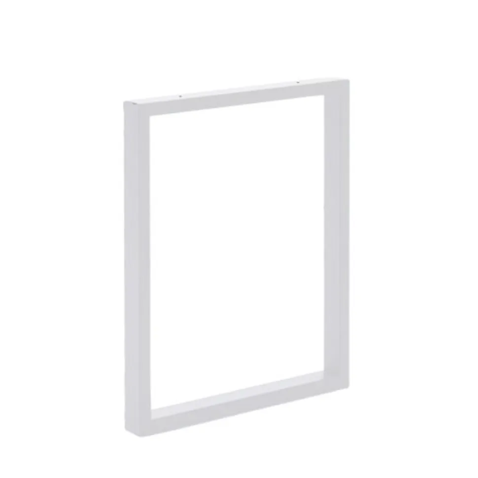 Pied de table rectangulaire Mottez en acier blanc H. 71 cm