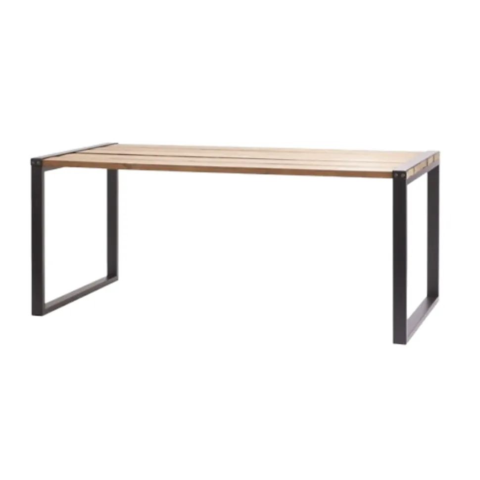 Pied de table rectangulaire Mottez en acier noir H. 71,8 cm