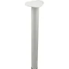 Pied de table réglable Diall ø60 x H. 700 mm blanc
