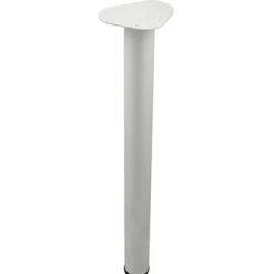 Pied de table réglable Diall ø60 x H. 700 mm blanc